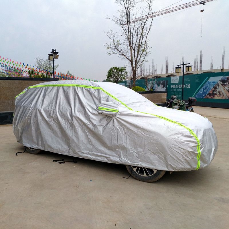 Wholesale Silver UV-Proof Waterproof Sunproof Full Auto Car Cover