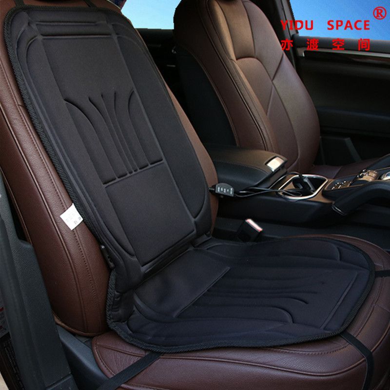 Universal 12V Black Cover Winter Auto Heated Car Seat Cushion for Warm