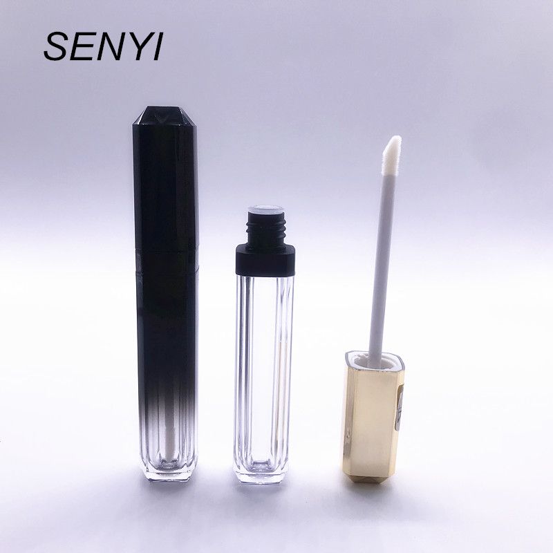 Hot-Selling Rose Gold and Bright Pink Cylindrical Hollow Empty Lip Gloss Tube Lipstick Tube Lip Balm Containers