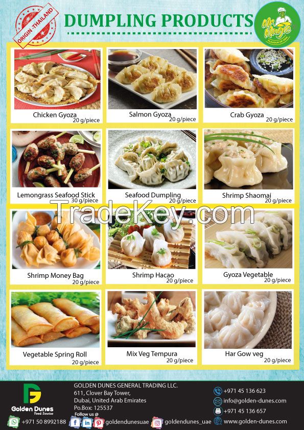 Chilled / Frozen Dim Sum/Dumpling Products