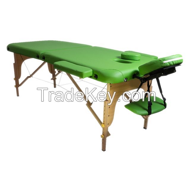 2 section wooden portable massage table