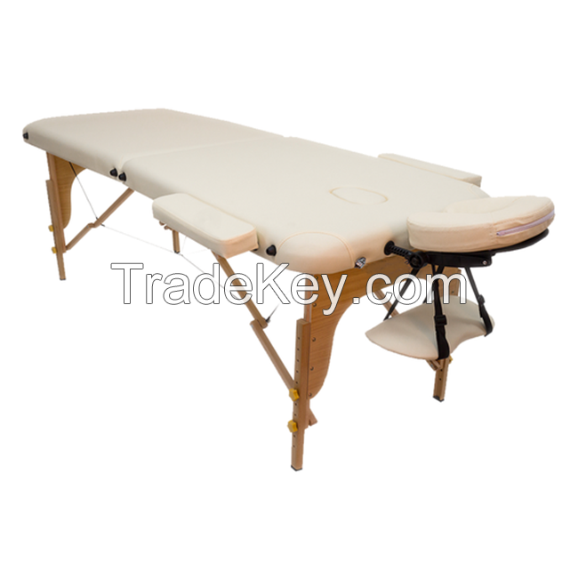 2 section wooden portable massage table