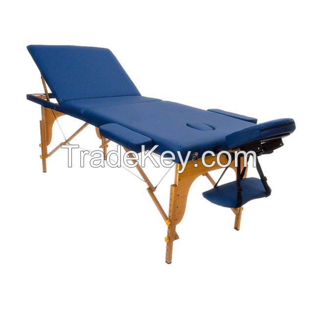 3 section wooden portable folding massage table
