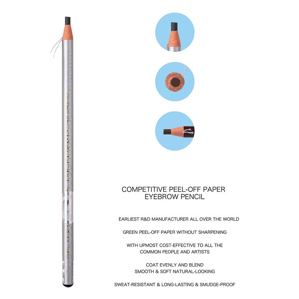 OEM wrapper paper eyebrow pencil waterproof longlasting eye brow liner