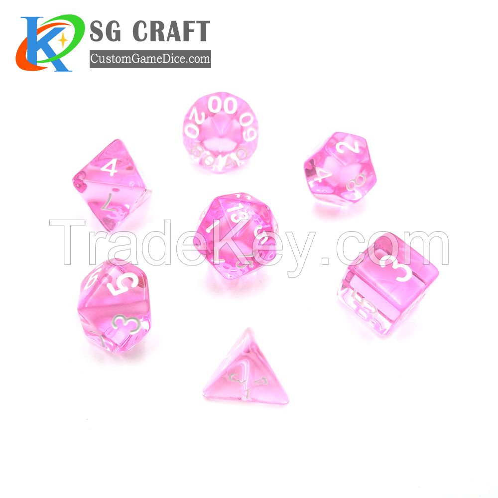 plastic dice