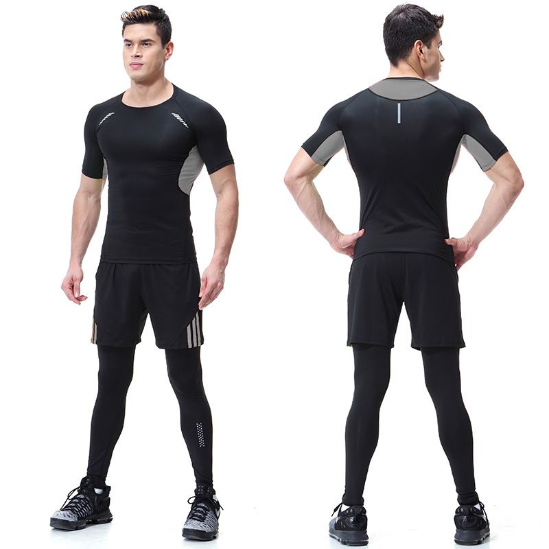 Gym Fitness Clothing Sports Wear Men Quick Dry Sport T-shirt yoga readymade yoga wear