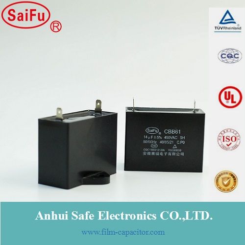 CBB61 14uf 450V AC Motor Capacitor for Fan Start Capacitor