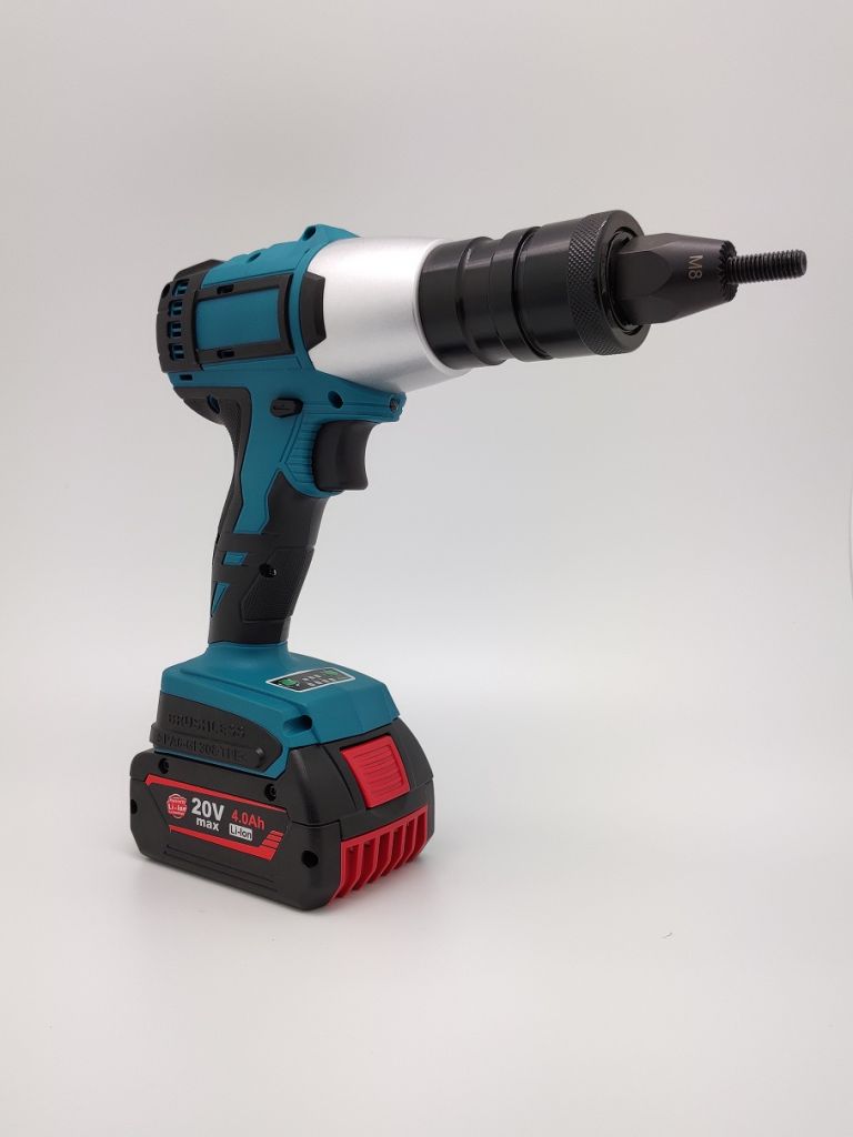 20V Max Li-ion Intelligent Automatic Cordless Blind Rivet Nut Tool for OEM Service