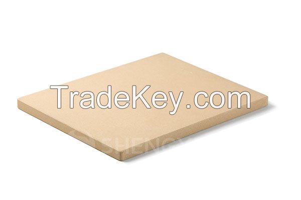 Rectangular cordierite pizza baking stone