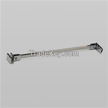 Bathroom hardware accessory shower glass door support bar