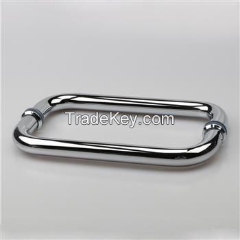 Mirror finished stainless steel shower door handle