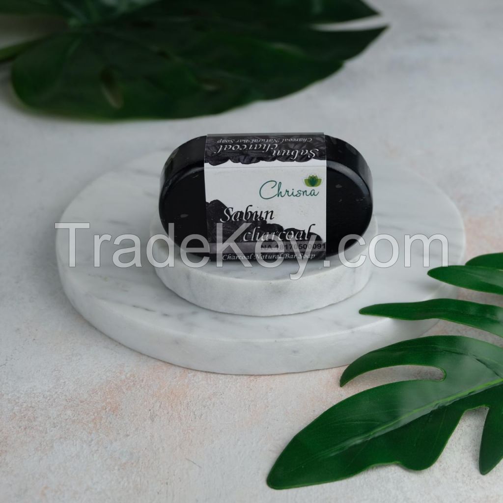 Natural Charcoal Bar Soap 100gr