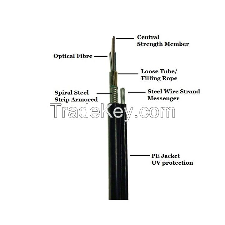 Factory Price Self-supporting Figure 8 GYTC8S 12/24 Core Fiber Optic Cable