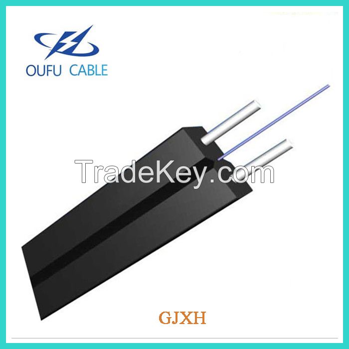 Factory Price GJXH 2 Core FTTH Drop Fiber Optic Cable 