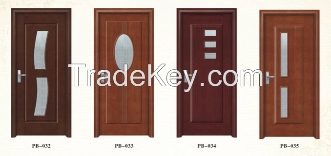 New European solid wood composite paint door bedroom soundproof swing entry door