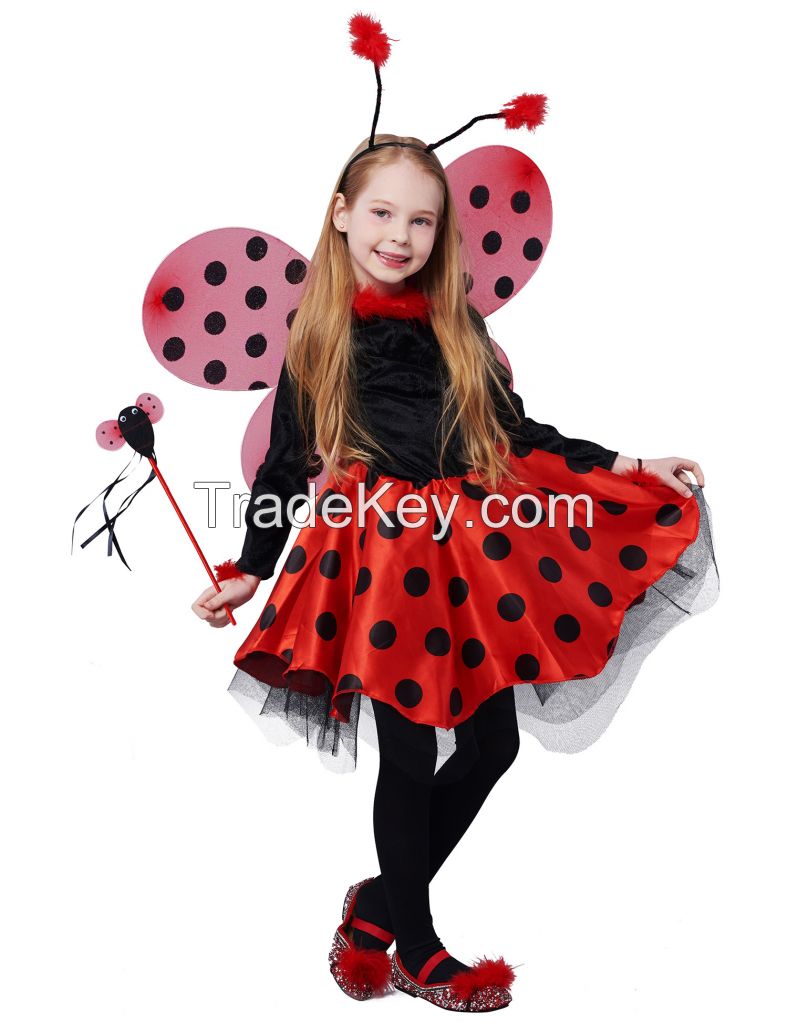 Girls Deluxe Miraculous Ladybug Costume 10pcs