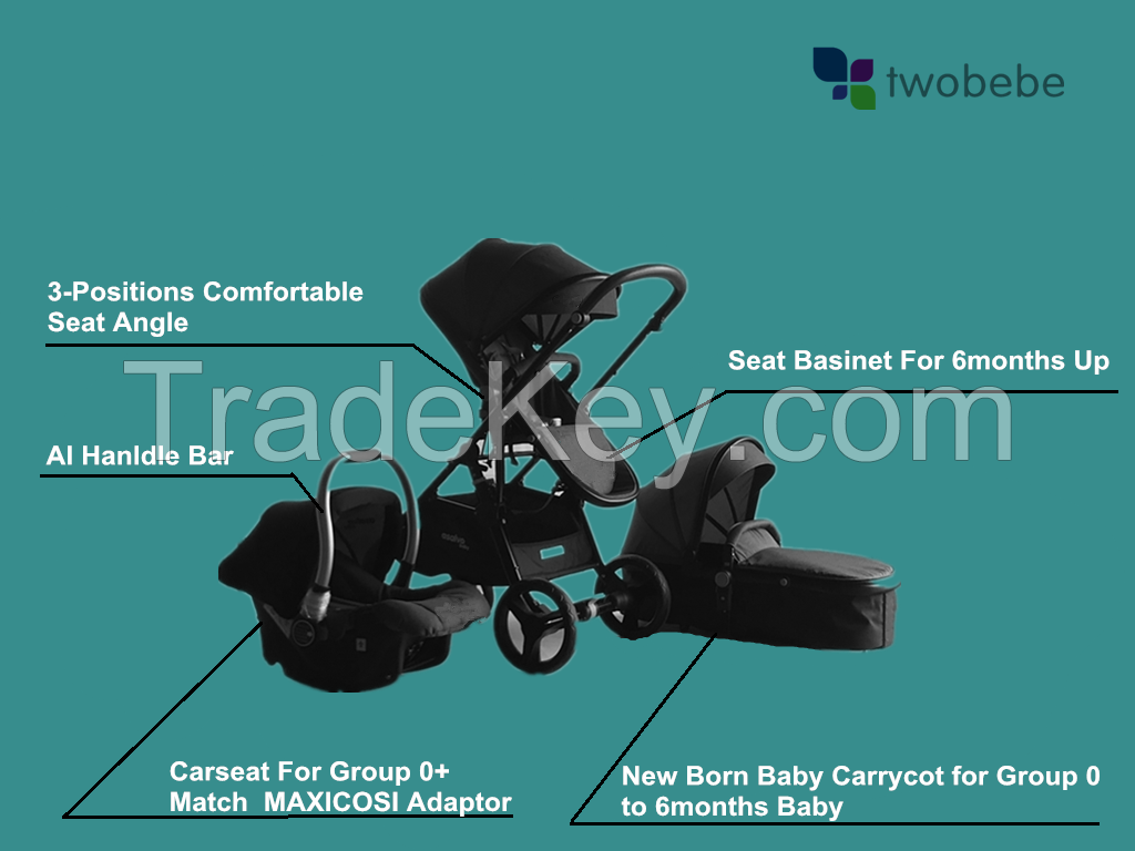 2018 Alibaba newborn travel system baby stroller en1888 / top baby stroller brands / tandem jogging baby pushchair  3 in 1 travel system