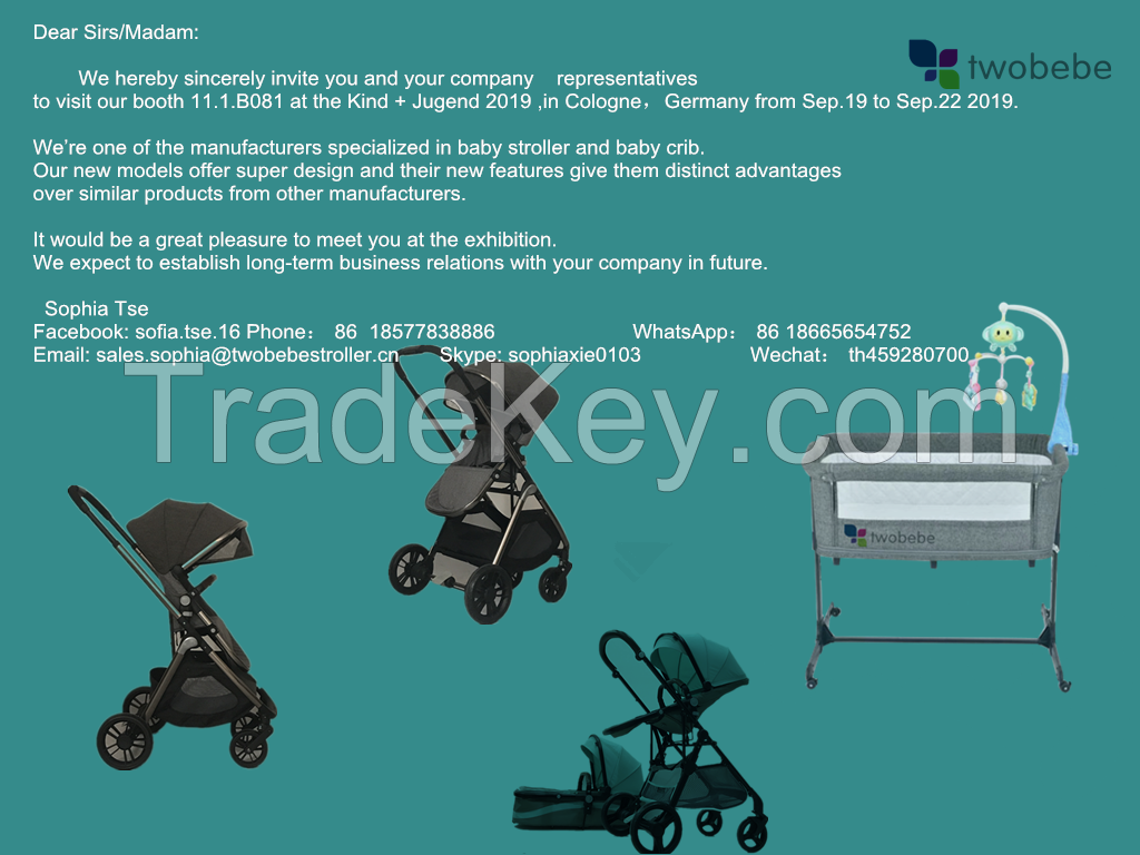 EN1888 wholesale certificate baby stroller/ good quality cheap price baby pram/ new design black color European baby stroller