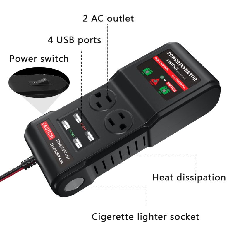 car power inverter 300W