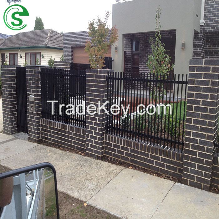 Hot Sales Powder Coated Pressed Spear Steel Security Fence