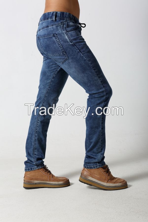 Men's straight fit fade denim jogger jeans