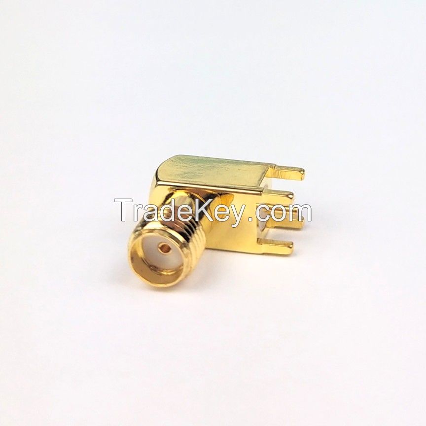 SMA Female Right Angle PCB RF Coaxial Connector