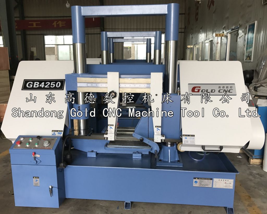 New horizontal saw machine, GB4250X angle cut 45&Acirc;&deg;, 60&Acirc;&deg; band saw machine