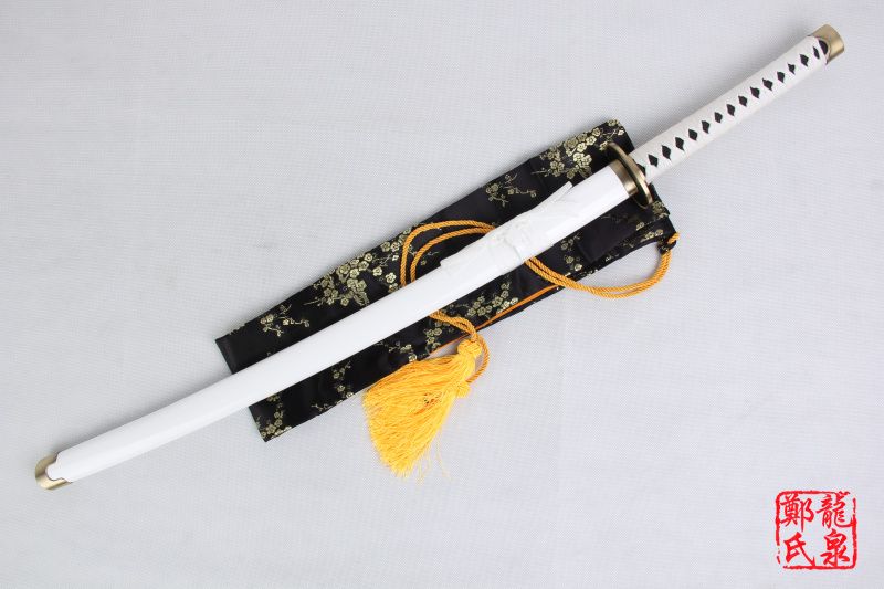 Katana samurai Carbon steel 41 inch Anime One Piece Roronoa Zoro Cosplay Sword Meitou Wado Ichimonji Decorative Prop Christmas