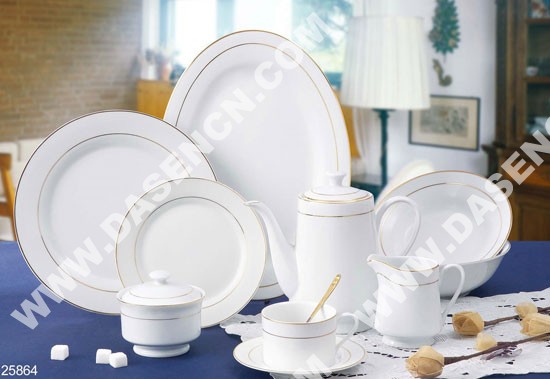 47pcs GGK round dinner set