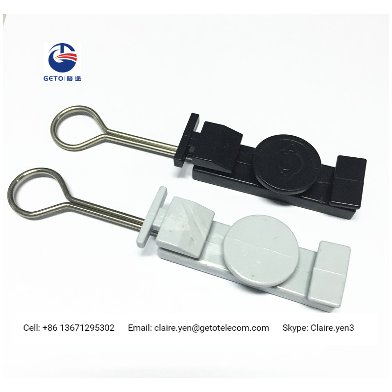 ABS plastic drop wire cable clamp for FTTH