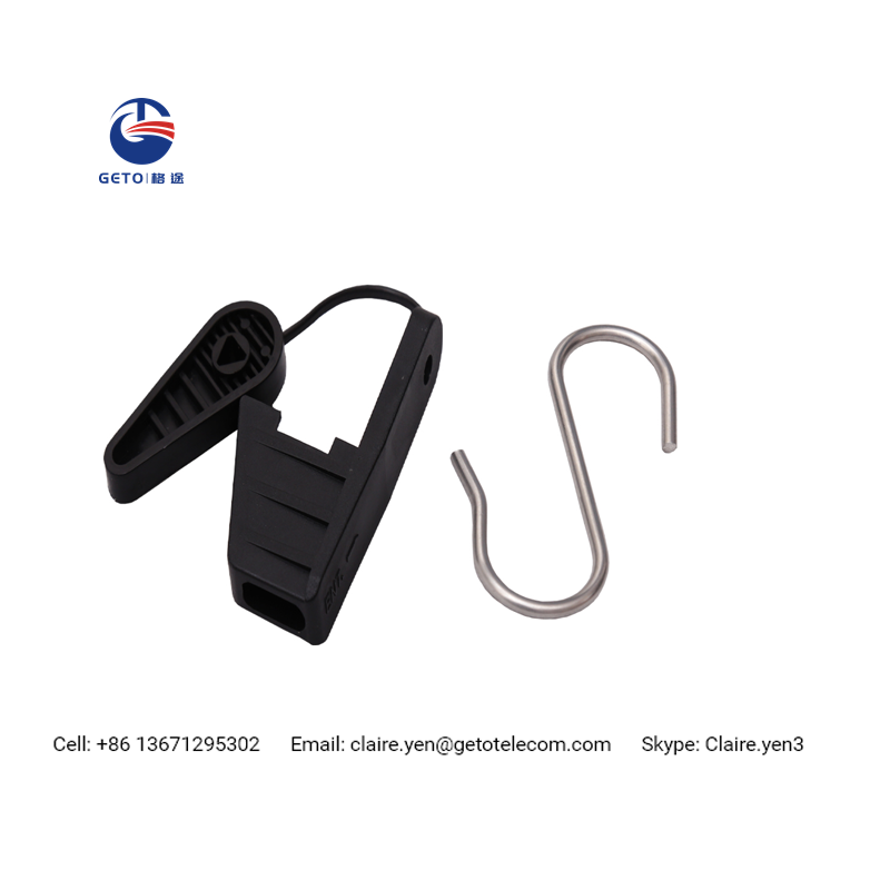 DWC drop wire cable clamps for FTTH with s hook