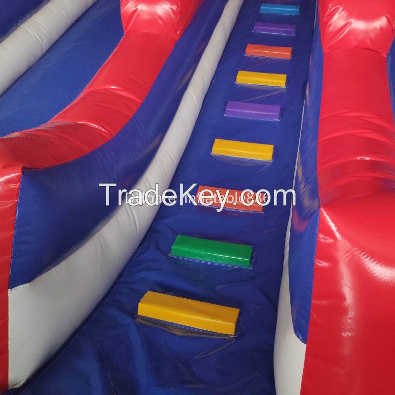 Outdoor Inflatable Slide with Climbing Steps for Kids Commercial Inflatable Amusement Equipment PVC inflatables with factory price