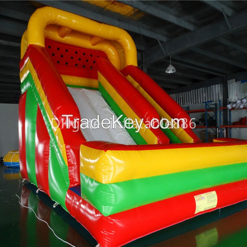 Popular PVC inflatable slide inflatable land slide bouncer slide for family use