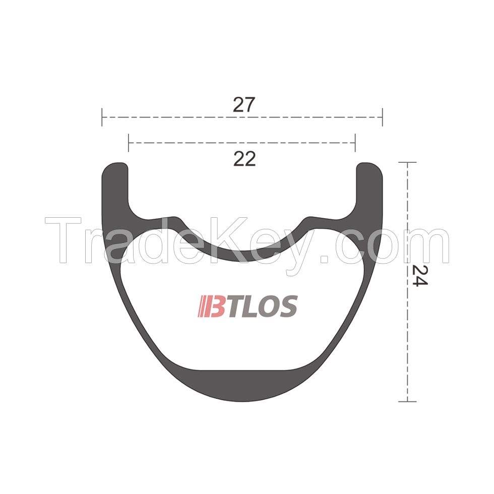 BTLOS M-i22 Cross-country trail carbon rims