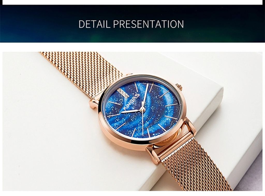 32mm Alloy Case Steel Milanese Band Ladies Fashion Watch Jewlery Quartz Watch for Women