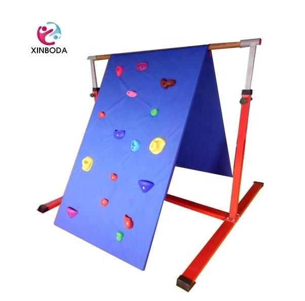 Hot sale rock wall &amp;slide gymnastic equipment for kids