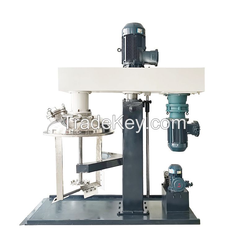 Hydraulic lift closed disperser Vacuum defoaming mixer 