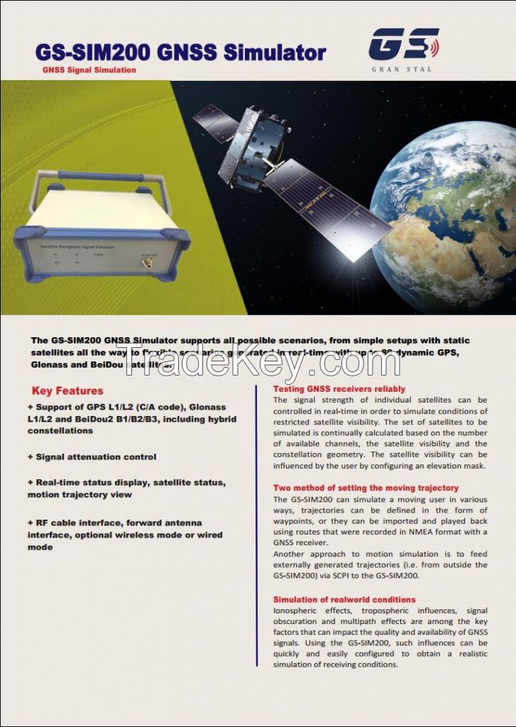 GPS/BD/GLONASS Signal Generator