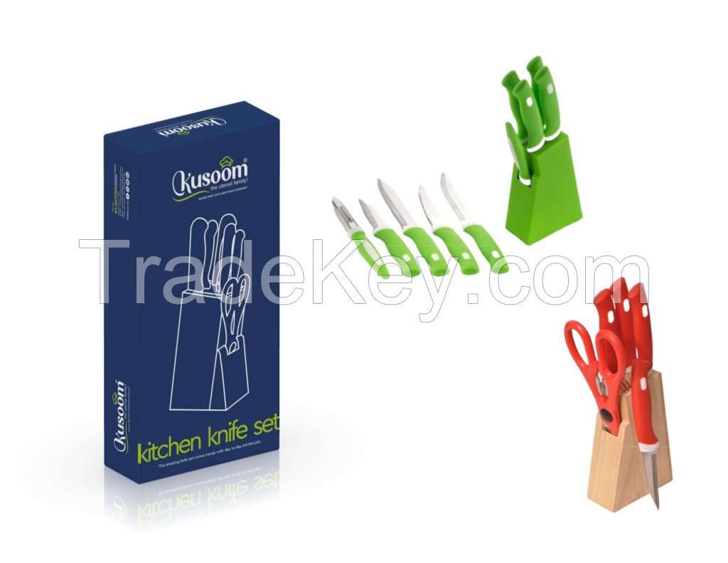 Kusoom Knife Set,Wooden Knife Set