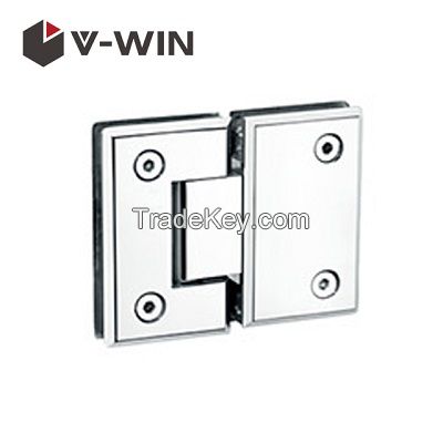 Shower door hinge glass to glass