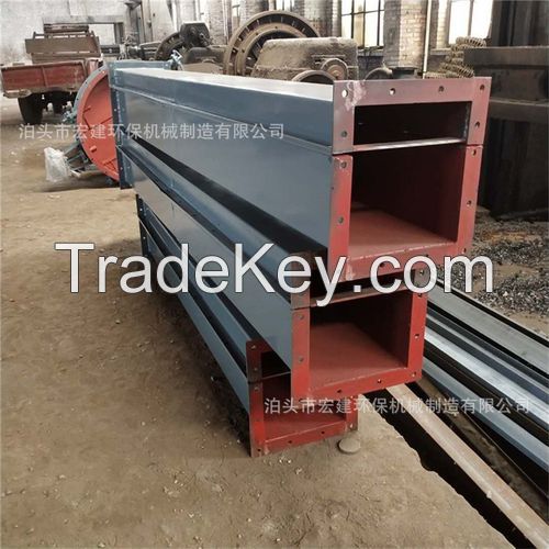 Air conveying chute