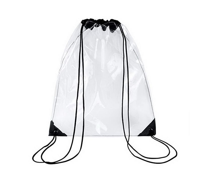 Custom Transparent PVC DrawString Backpack 