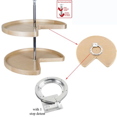 10 inch Cabinet Lazy Susan Bearing with Stop Swivel Bearing for Kidney Shelf