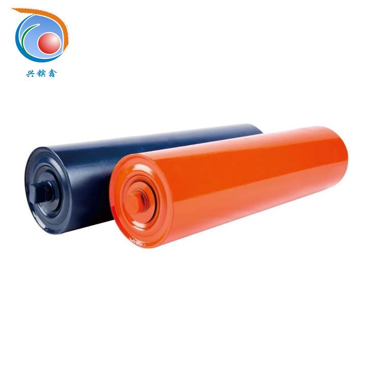 Painted Steel Pipe Rollers Belt Conveyor Carrying Roller