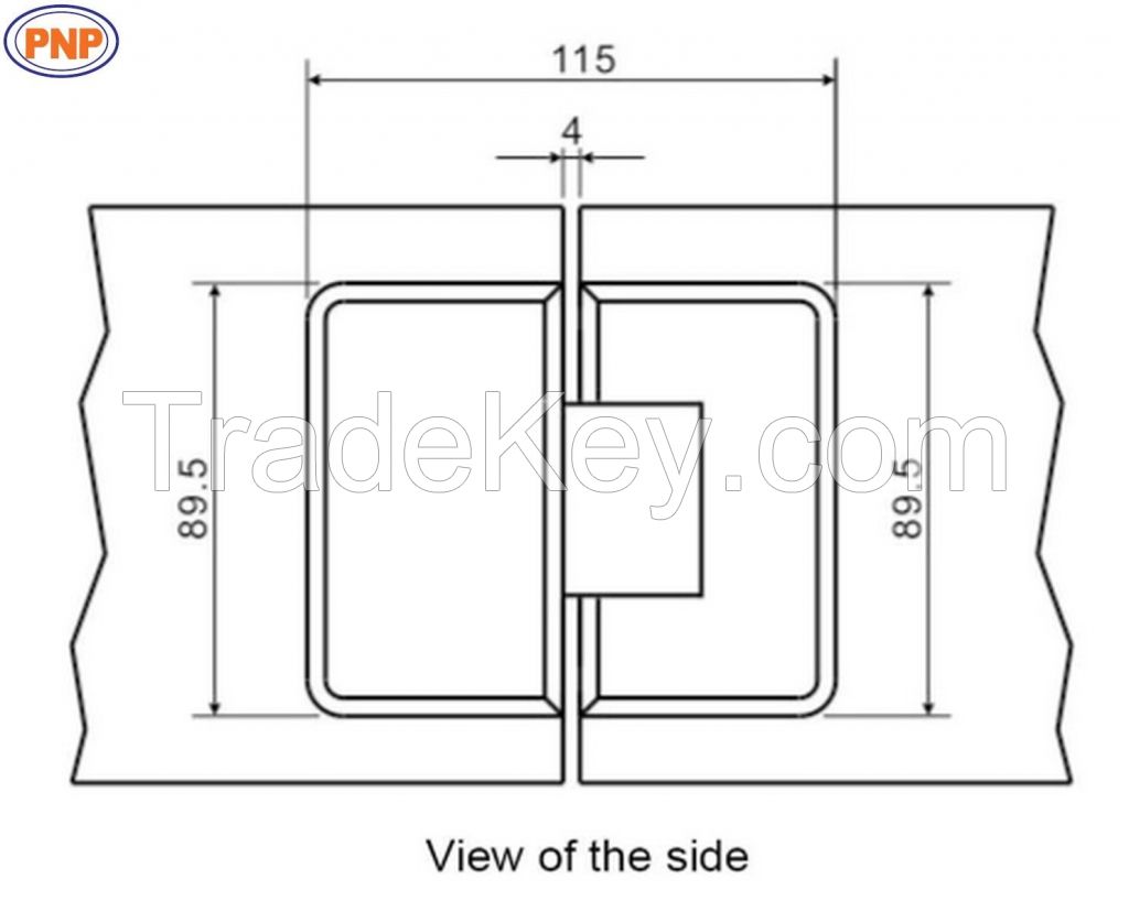 PNP73B-3 Glass To Glass 180 Degree Shower Hinges