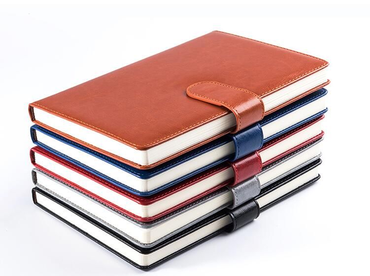 A5 Size Soft Touch PU Cover business Notebook with magnet buckle