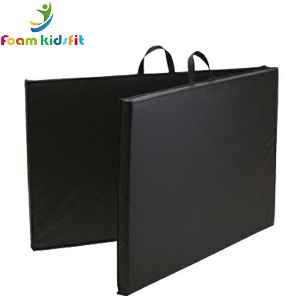 Manufacture wholesale durable 2 folding gymnastic sport mat