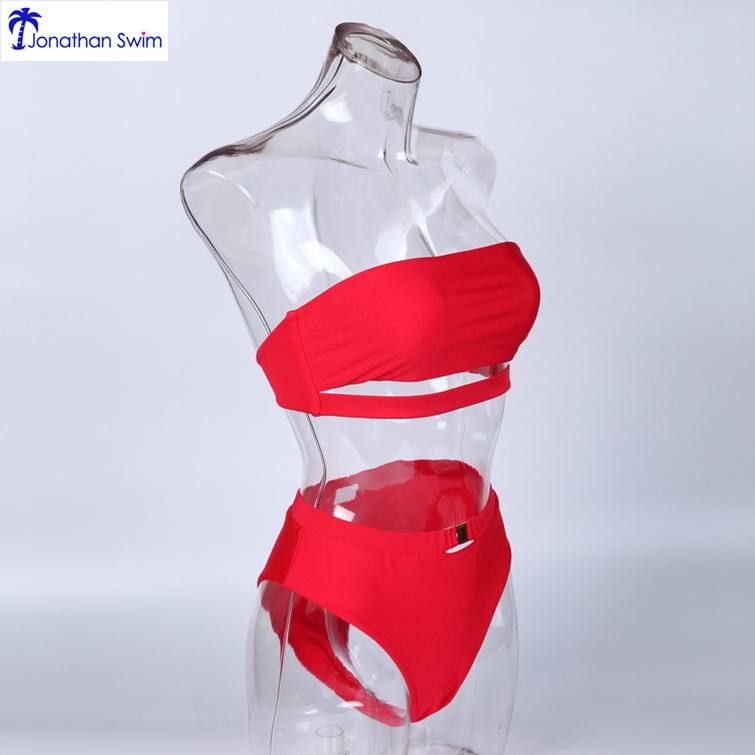 Nylon elastane shiny fabric for 2020 swimwear women two piece bikini