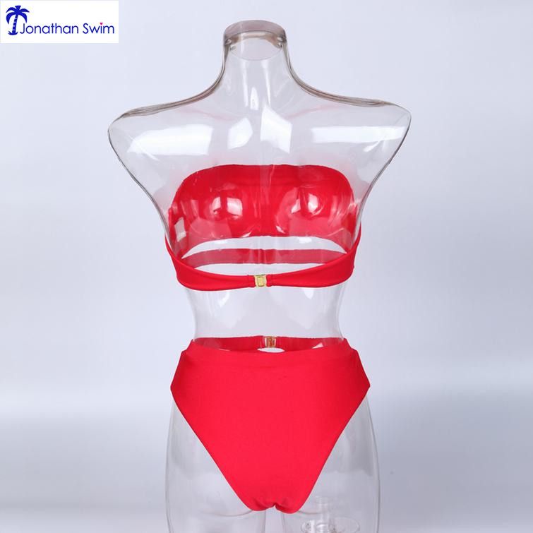 Nylon elastane shiny fabric for 2020 swimwear women two piece bikini