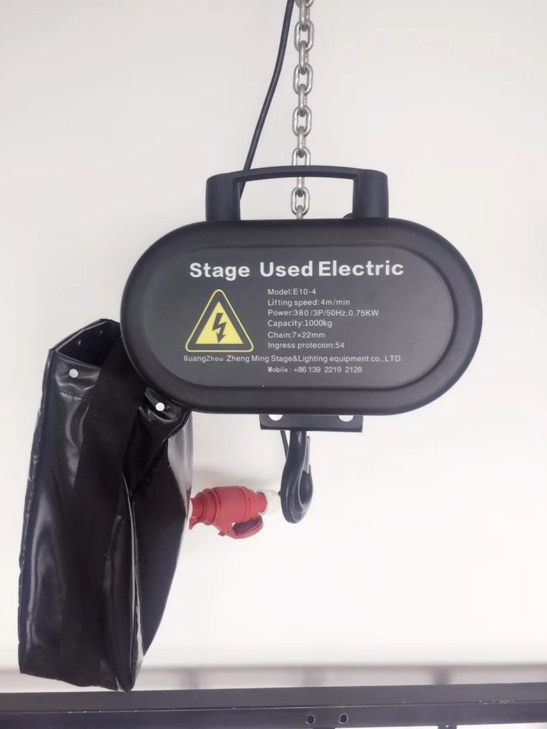 Aluminum stage electric hoist